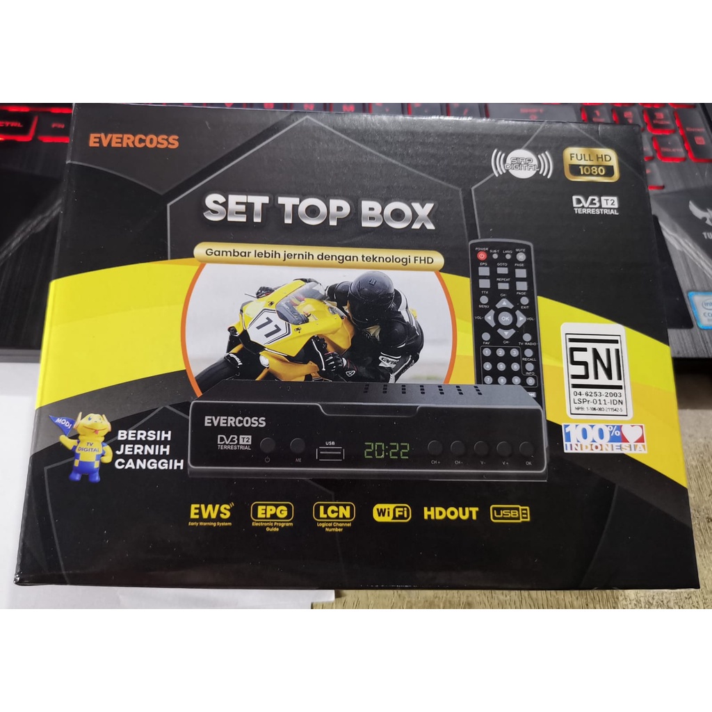 Set Top Box Pro Digital TV Receiver Full HD Megabox / Evercoss STB