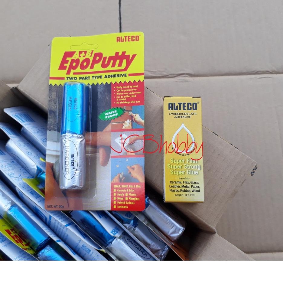 

❁ Lem Epo Putty ALTECO PORTING 50 g BELI 12 BIJI BONUS 1 BIJI LEM ALTECO BOTOL ぴ