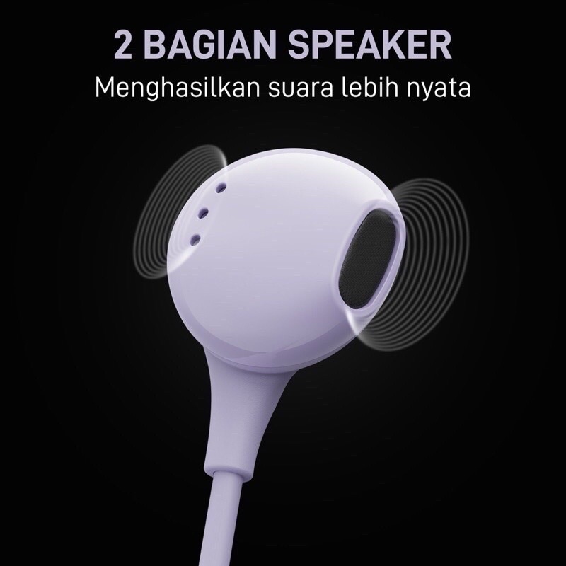 HEADSET VEGER VX2 EXTRA BASS EARPHONE WITH MIC