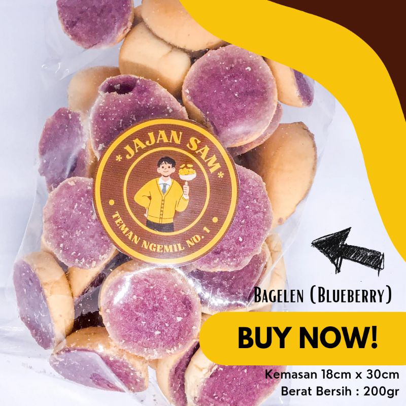 

BAGELEN BLUEBERRY 200gr | CAMILAN MURAH & ENAK | JAJAN SAM