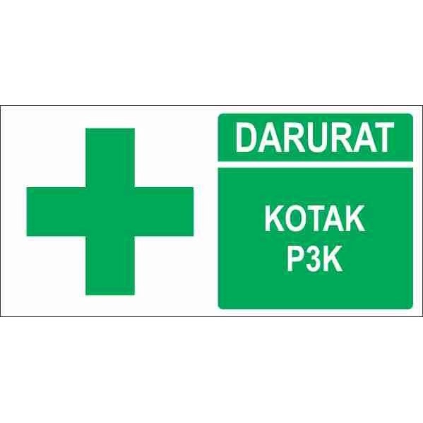 

SIGN RAMBU K3 DARURAT KOTAK P3K SIGN RAMBU P3K DARURAT STIKER uk.30x15