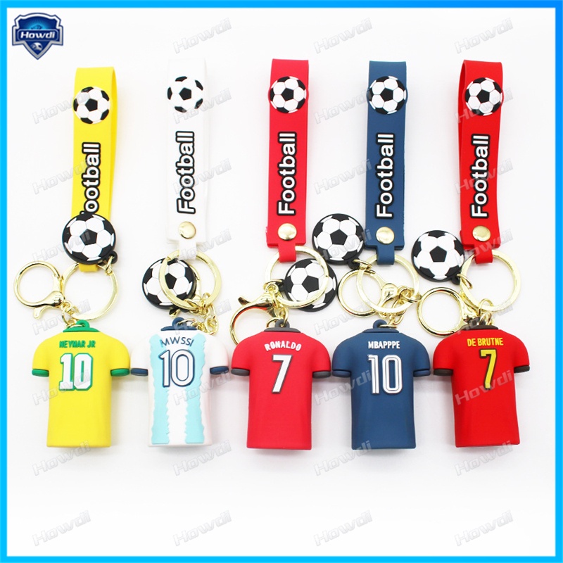 Kartun Sepak Bola Gantungan Kunci Setelan Anak Laki Laki Ransel Gantungan Kunci Mobil Gantungan Kunci Liontin Hadiah Hari Valentine