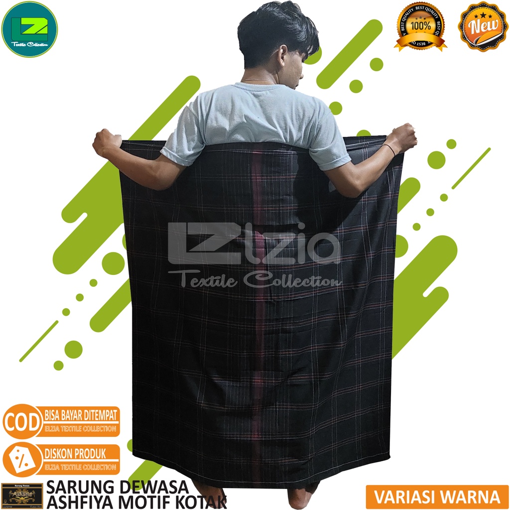 SARUNG DEWASA  MOTIF KOTAK ASHFIYA PREMIUM KOTAK WARNA