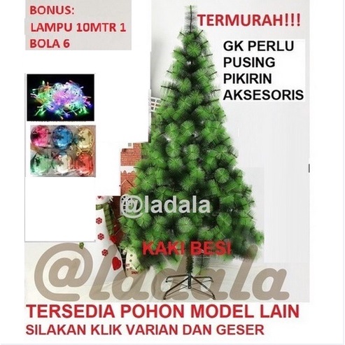 2,1meter Pohon Natal Hijau Jarum Polos 7 feet 7C 210 CM 2,1M Murah Meter fit 7aa 7s 5c 6aa 6c 6s 5aa tinggi besar 1meter 2meter terang P210 C210