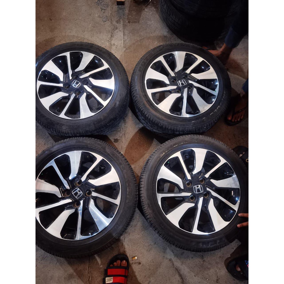 Velg Mobil Bekas Copotan STD BRIO RS R15X6 4X100 ET50 BAN BS 185 55 R15