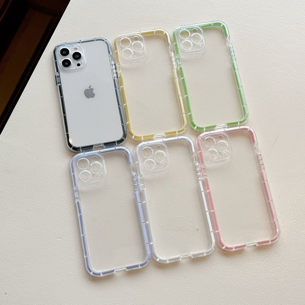 Glow Bumper Clear Case iphone 7 8 plus x xs xr max 11 12 pro