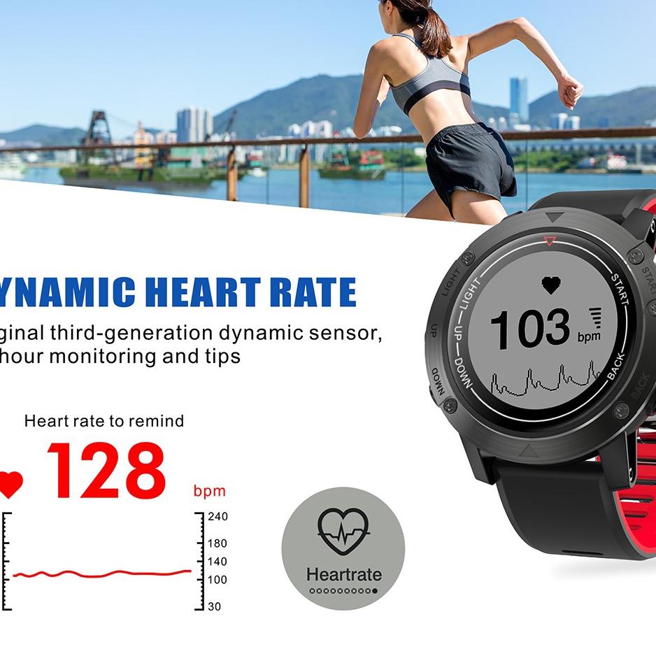 TRXXx4X8 Smartwatch GPS DM18 IP68 Outdoor Fitness Function Smart Watch Connect Android & iOS