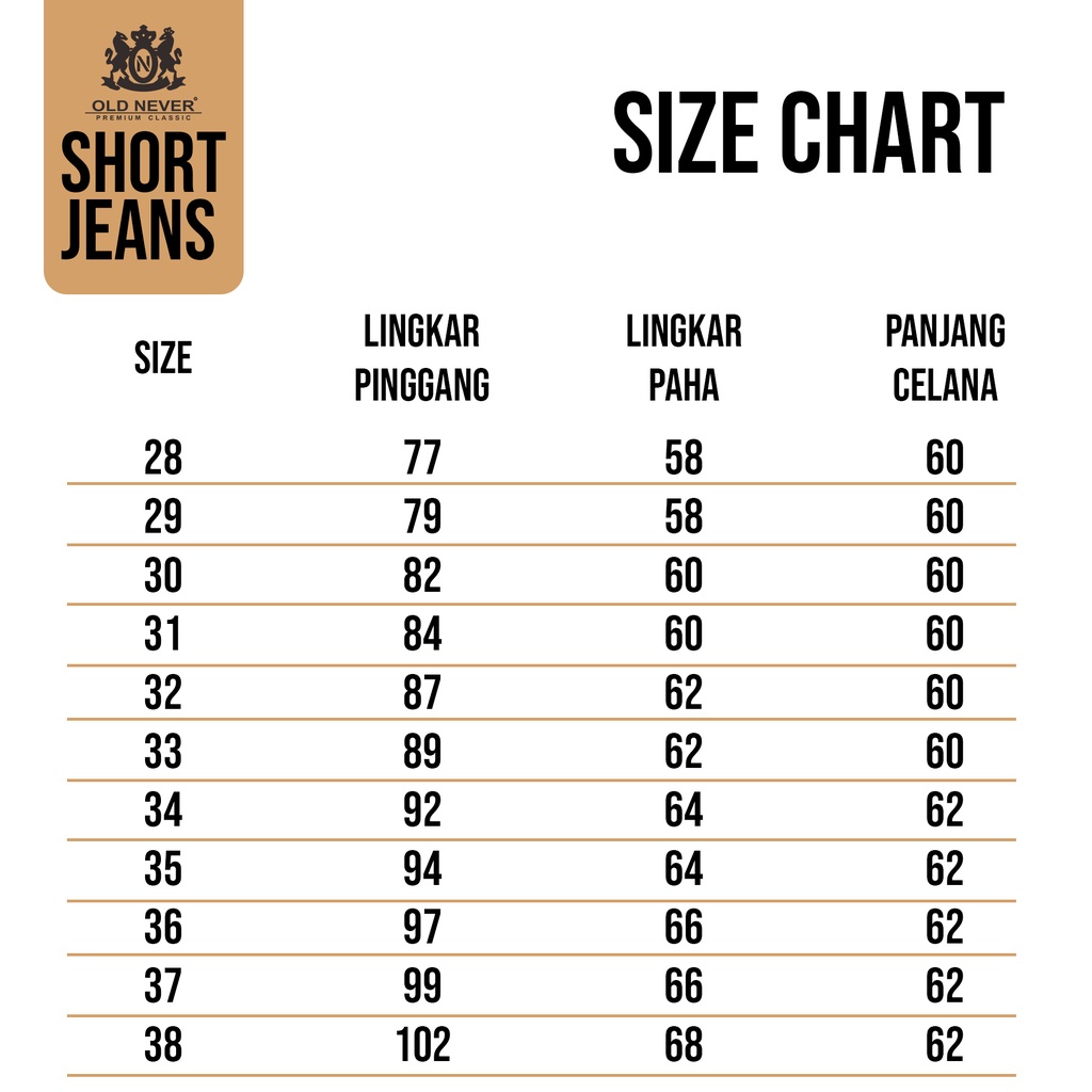 Old Never - Celana Pendek Jeans Jumbo