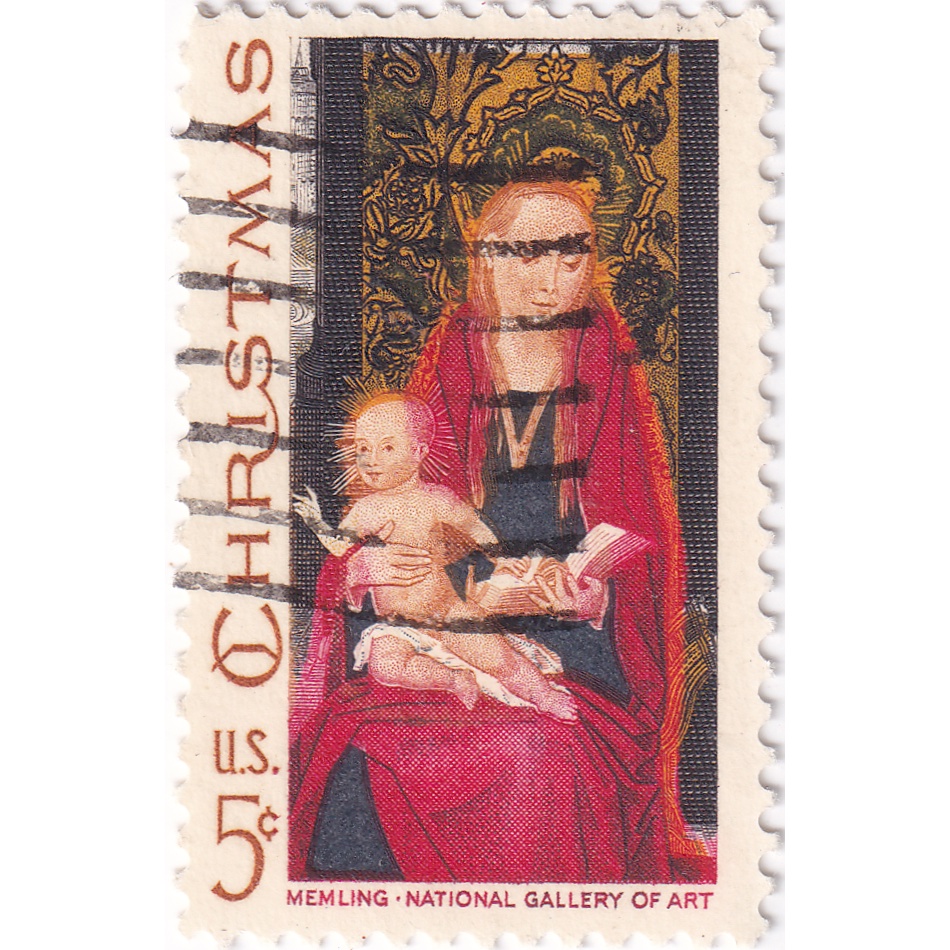 

Prangko United States 1967 - Christmas stamp - Madonna and Child Used