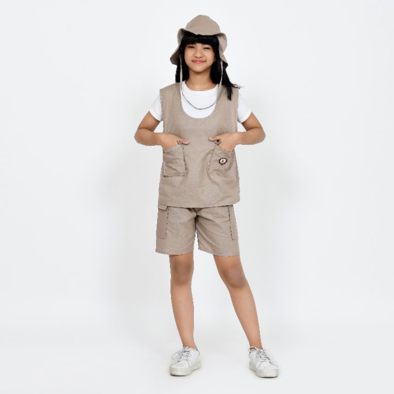 BAJU SAFARI 7-11 TAHUN / BAJU ZOO KEEPER / SAFARI SET