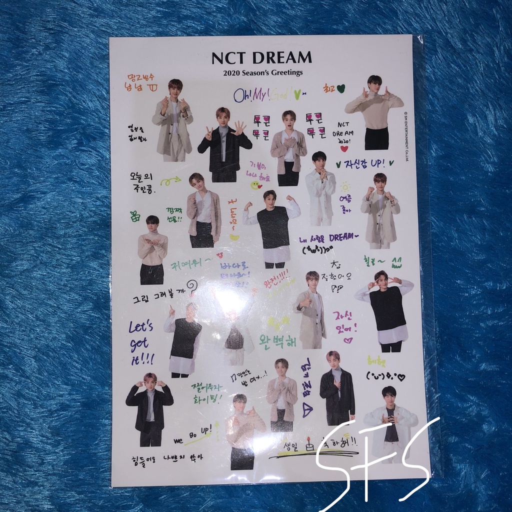 Sticker NCT Dream Season Greating 2020 SG20 Jaemin Renjun Jeno Jisung Chenle Haechan