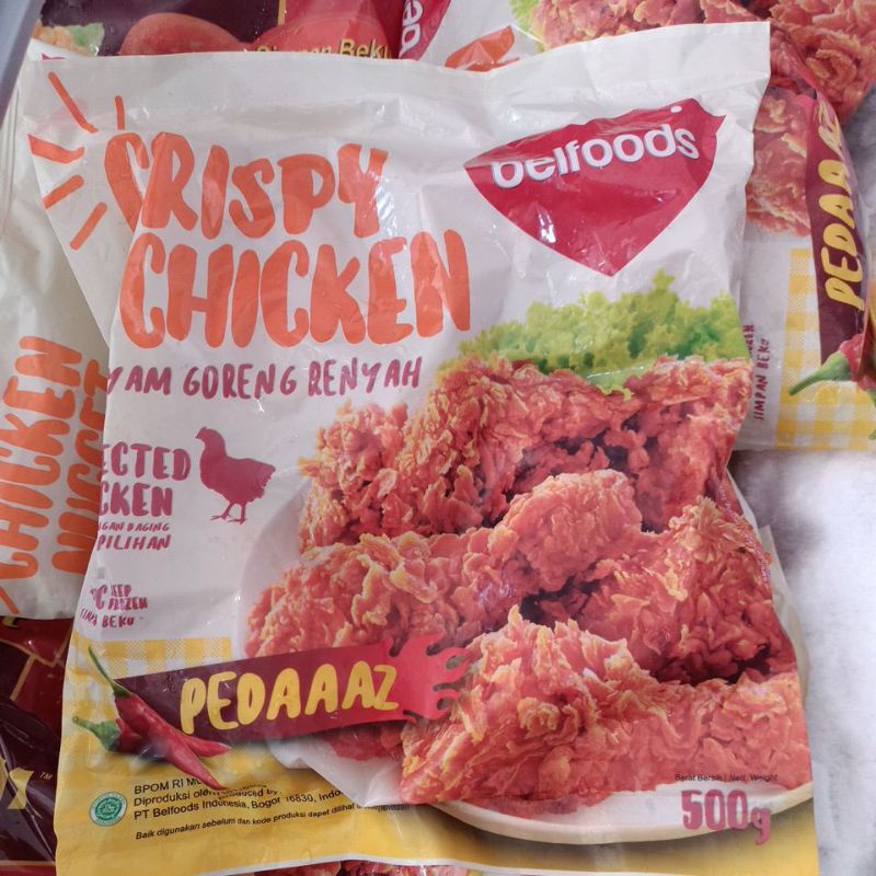 

Ayam Goreng Renyah Pedas Belfood 500gr