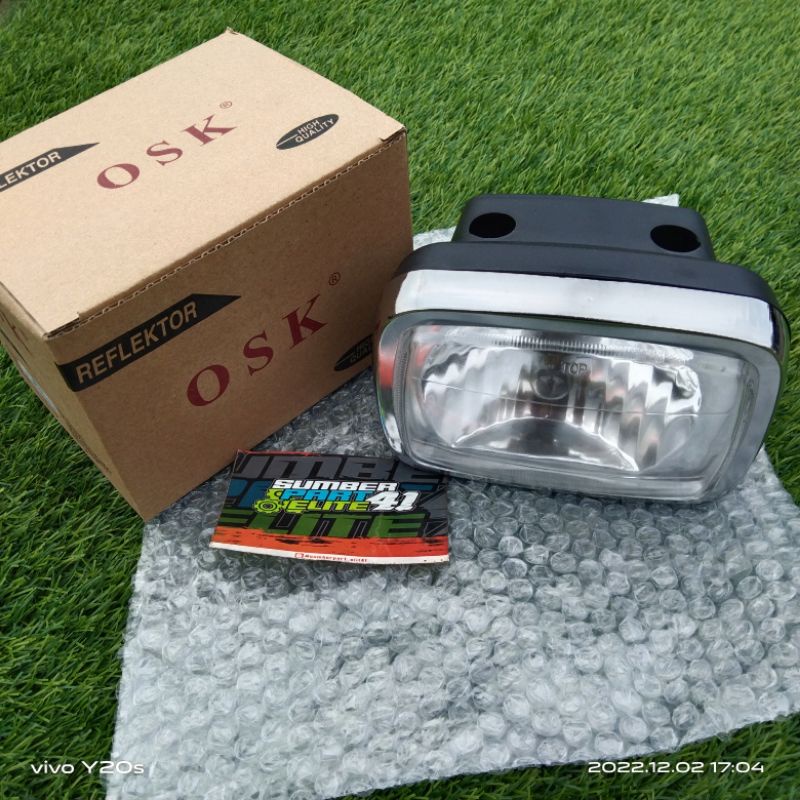 REFLEKTOR LAMPU DEPAN WIN 100 OSK KUALITAS SUPER TEBAL, LAMPU WIN 100 RX KING GL 100