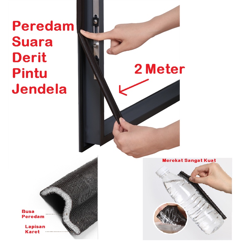 Peredam Suara angin pintu jendela busa 2 M GOOD QUALITY