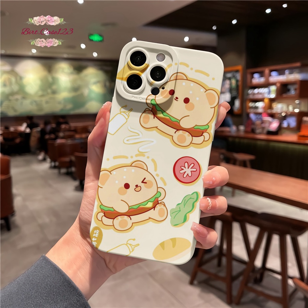 CUSTOM CASE SOFTCASE SILIKON PROCAMERA BURGER CUSTOM OPPO REALME VIVO XIAOMI SAMSUNG INFINIX IPHONE FOR ALL TYPE BC6852