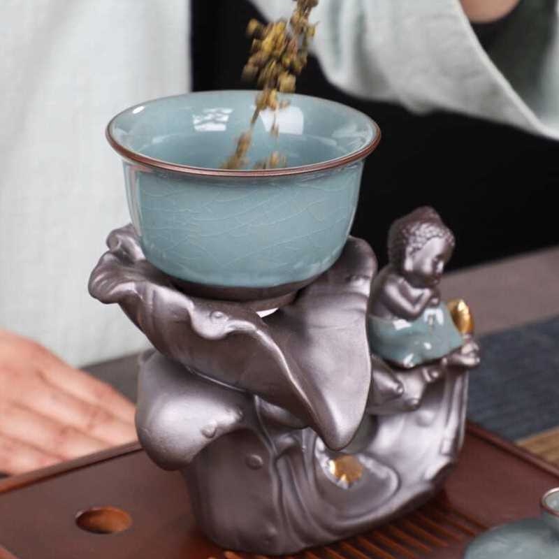 Chinese Teapot Set Premium Teko set Motif Budha Tea Set Ceramic Claypot Unik