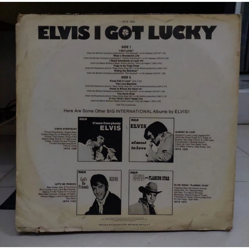 Vinyl Piringan Hitam PH 12 inch Elvis Presley I Got Lucky