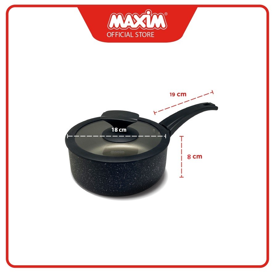 Maxim Signature Panci Teflon Anti Lengket 18cm Saucepan