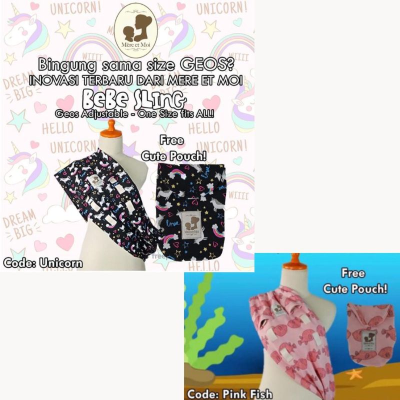 Mere Et Moi Bebe Sling/Gendongan Anak Bayi