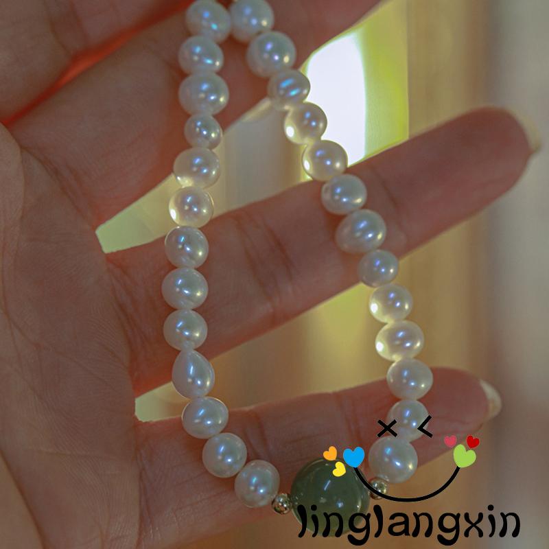 Llx-gelang Tangan Wanita Beruntung Vintage Mutiara Ladies Perhiasan Hadiah