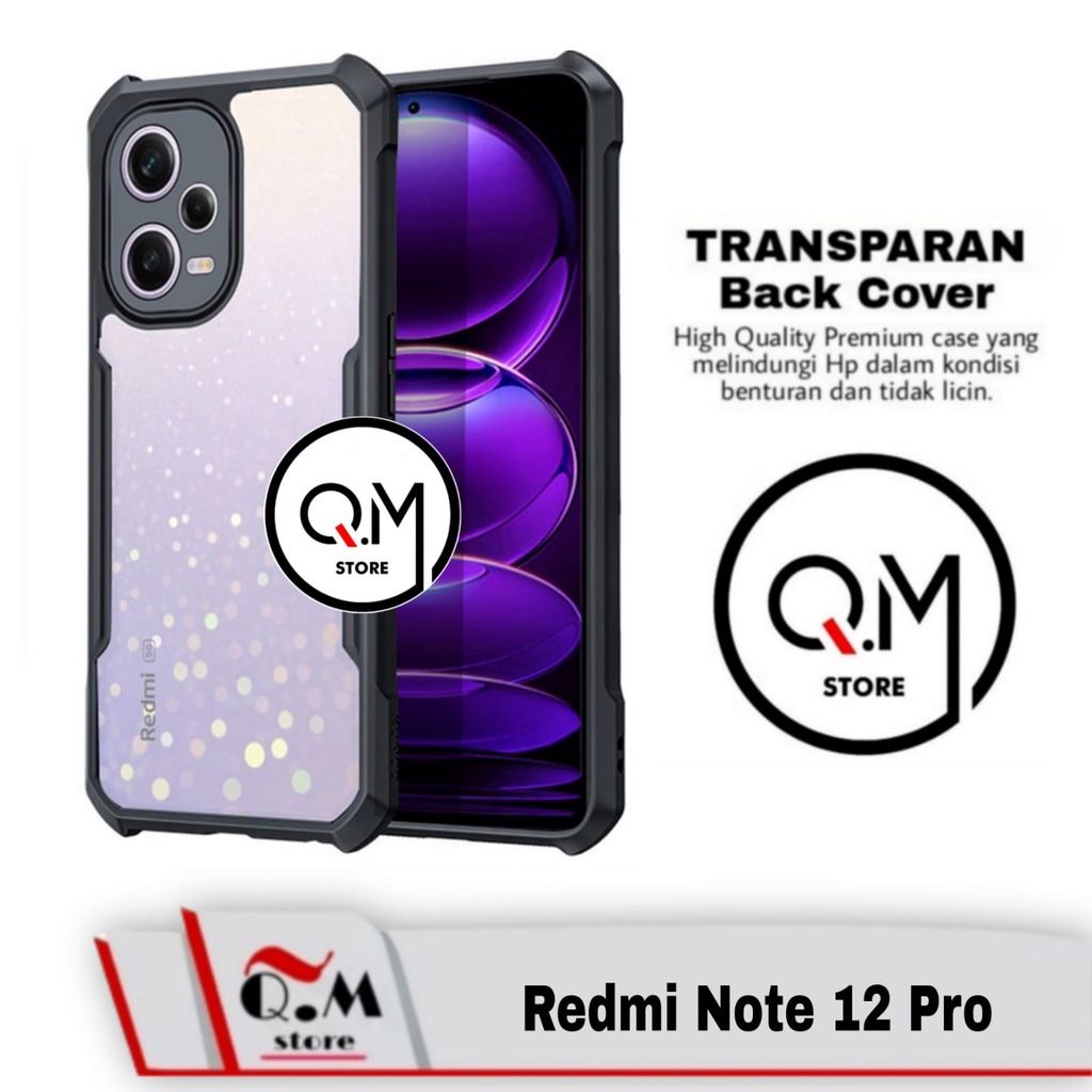 Case Redmi Note 12 Pro Airbag Shockproof Transparent