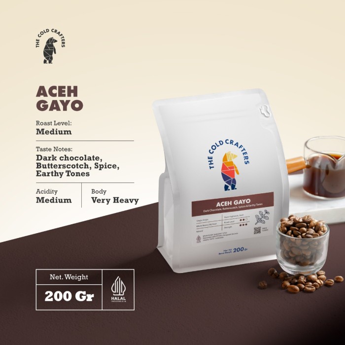 

Aceh Gayo Arabica Grade 1 Biji Kopi Roasted Beans - BIJI KOPI, 100 gram