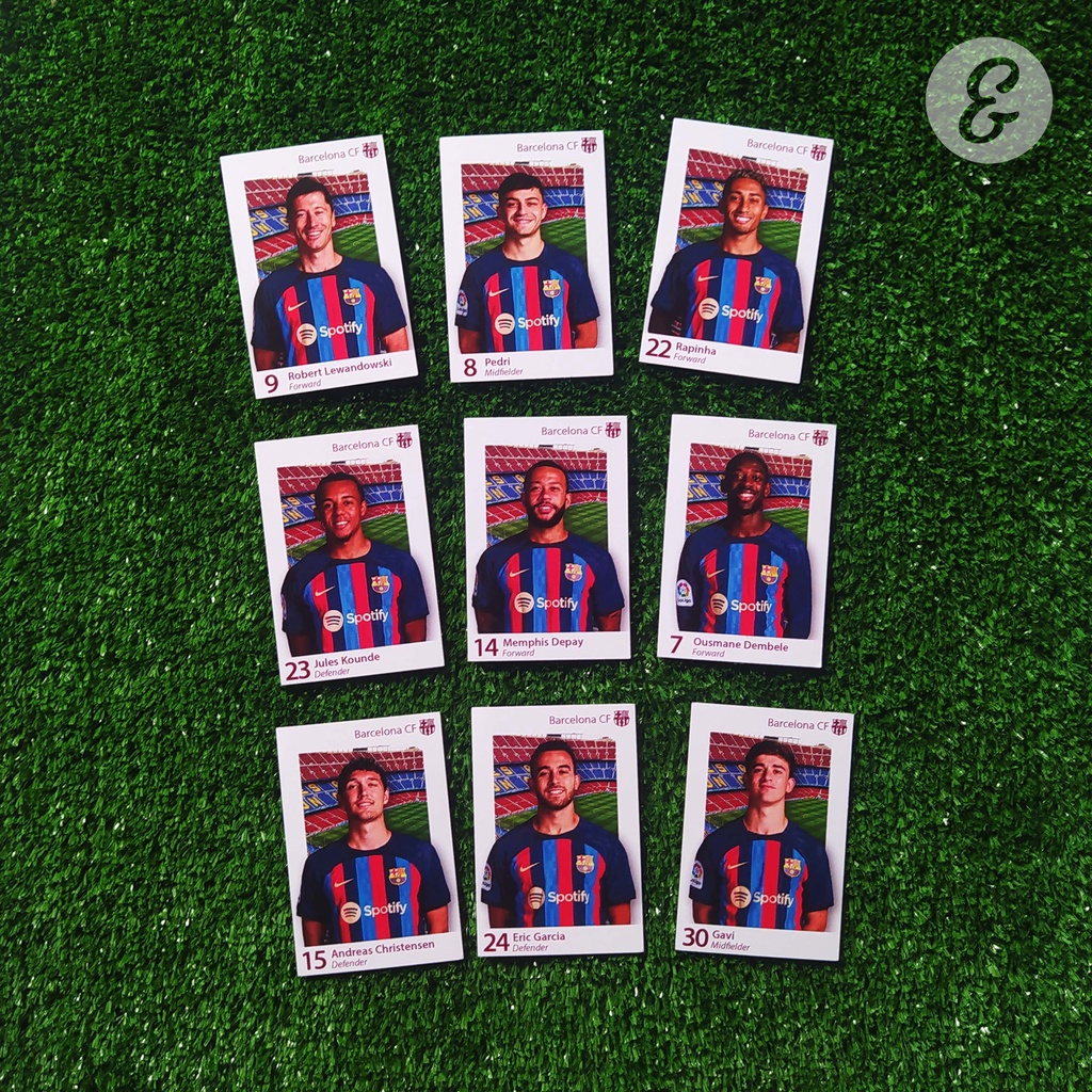 Polaroid Mini Poster Pemain Bola - Pemain Barcelona FC Terbaru