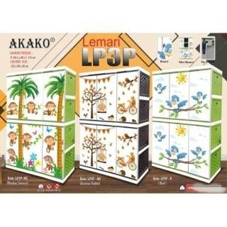 AKAKO - Lemari Pakaian 3 pintu printing motif License (LP3P )