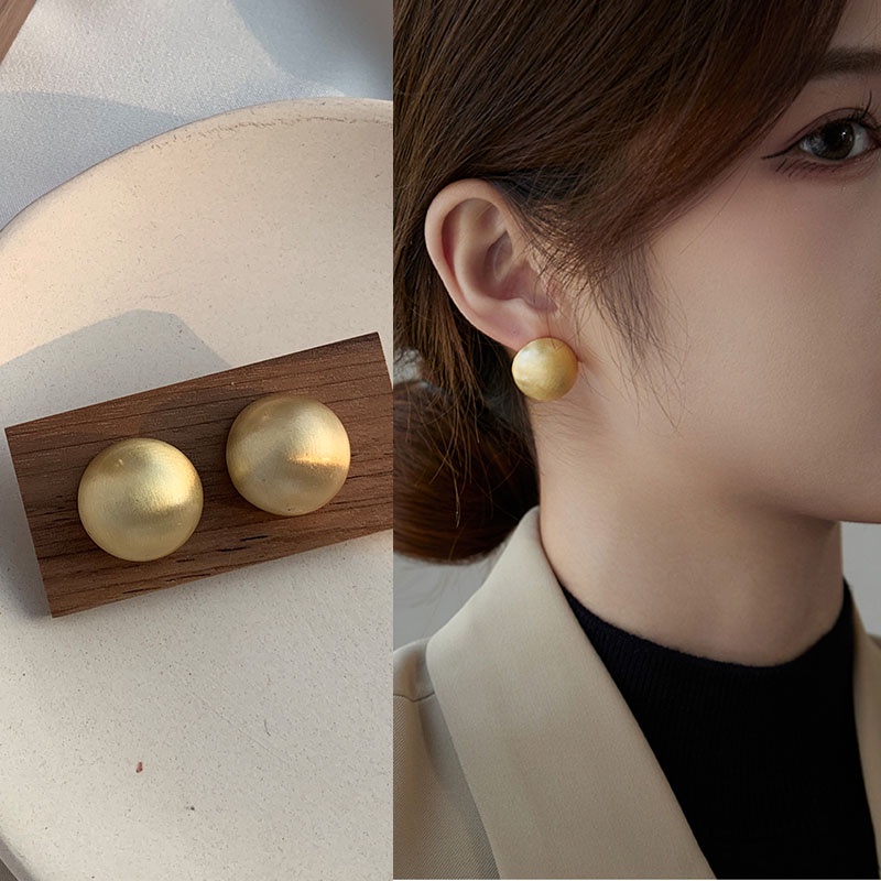 Baru Keren Bulat Mode Anting-Anting Ear Studs PIercing Ear Studs Aksesori Untuk Wanita Perempuan