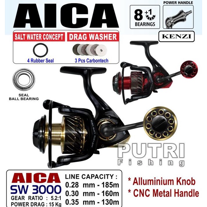 [Bayar DiTempat] REEL KENZI AICA SW 3000