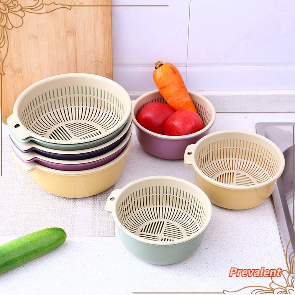 Preva Kitchen Basket Storage 2in1 Tempat Penyimpanan Alat Dapur Keranjang Sayur Double Layer