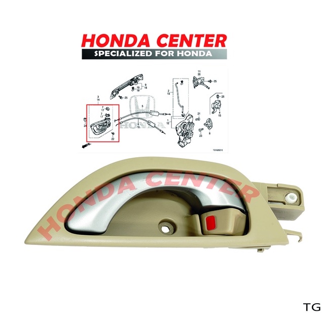 handel handle gagang pegangan bukaan tarikan pintu dalam kiri kanan depan belakang honda brio mobilio 2012 2013 2014 2015 2016 2017 2018 2019 2020 2021 2022