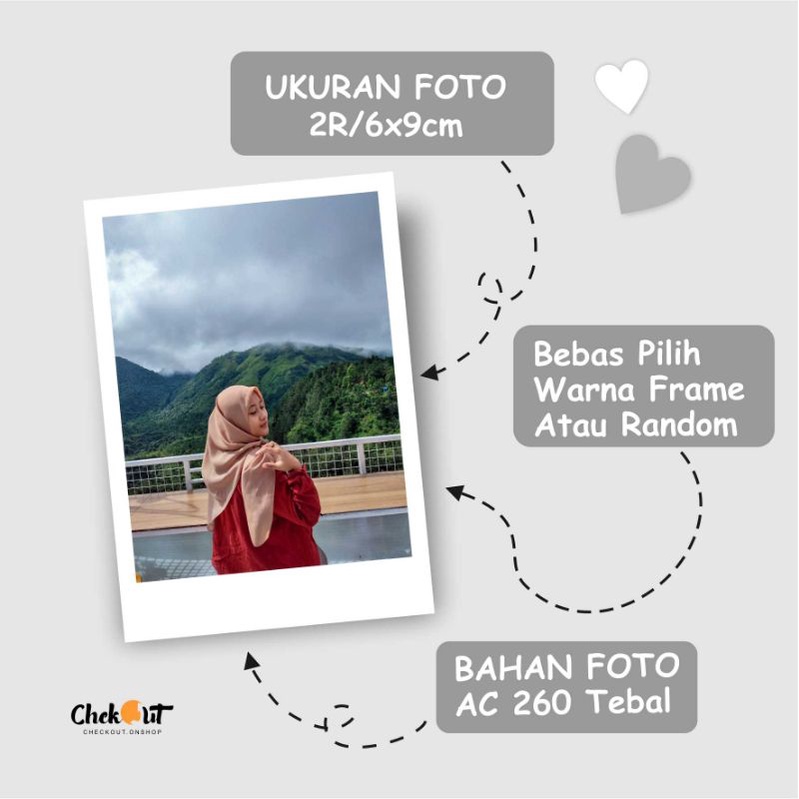 CETAK FOTO POLAROID 2R (6X9) Paket isi 100