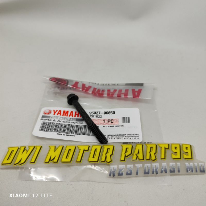SATUAN BOLT BAUT COVER TUTUP PERAHU CVT ATAS PANJANG MIO SPORTY SMILE ORIGINAL