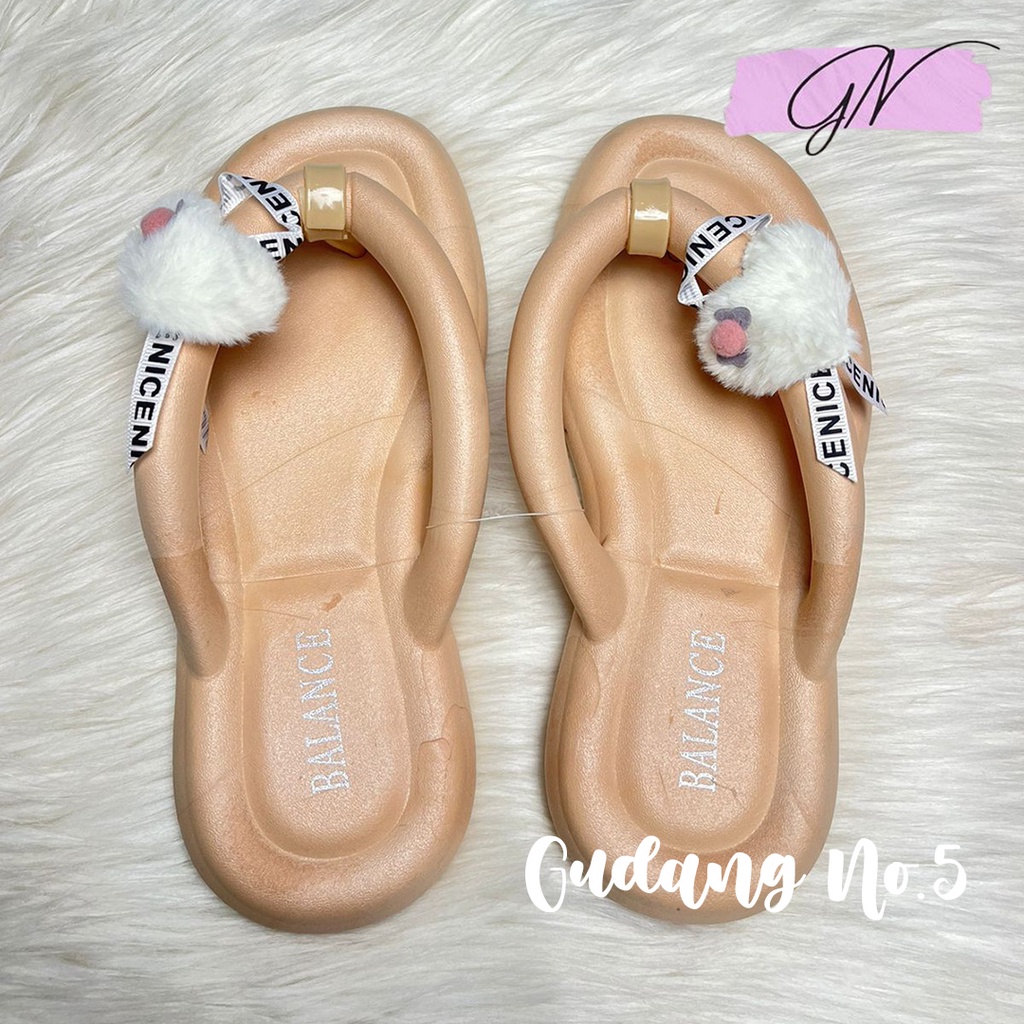 GN-2024-8A Sandal Jepit Jelly Model Terbaru FashionWanita Import PCU