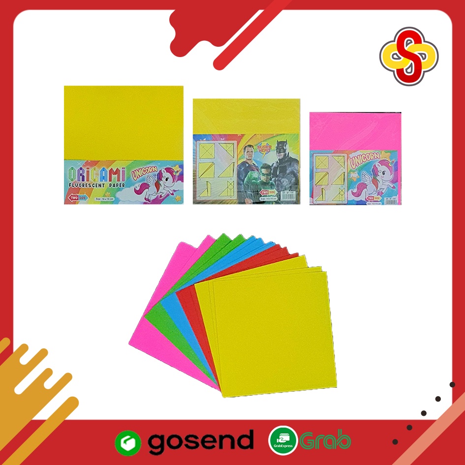 Kertas Lipat / Origami Double Side / 2 Sisi Berwarna Isi 25 Lembar