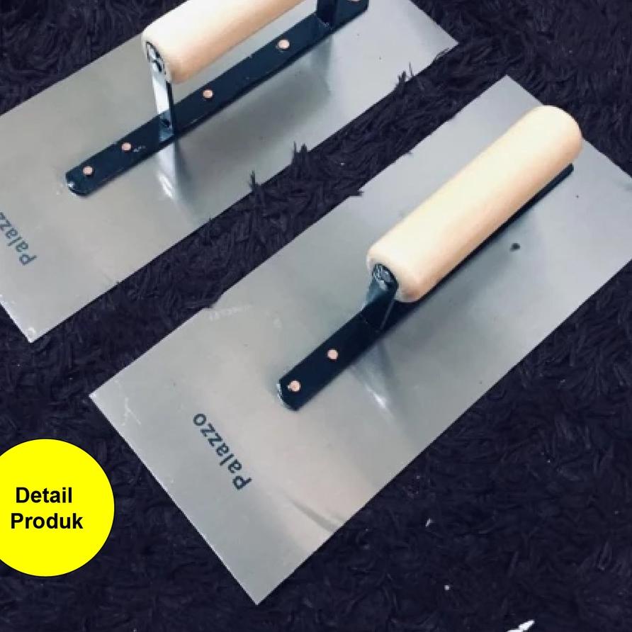 Terkini Roskam Raskam Acian Alat Plaster Tembok Dinding Plat Baja Asli Stainless Plester bangunan Pa