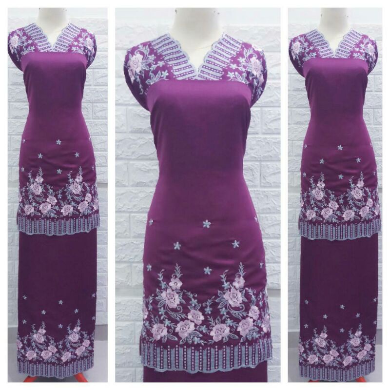 bahan baju kurung bordir bukittinggi