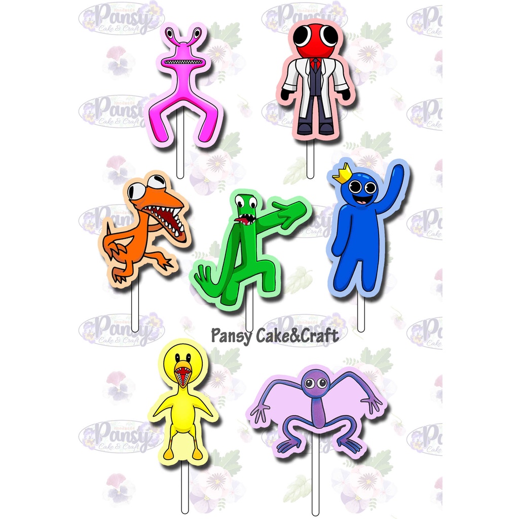 Cupcake topper Rainbow Friends Roblox