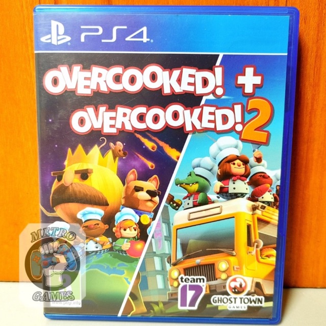 BD PS4 Overcooked Kaset Overcooked 1 + 2 Playstation PS 4 5 CD BD Game Games Over Cooked 1 dan 2 satu dua ps4 ps5 original ori asli second ps4 ps5 disc blue ray overcooked! overcooked2 overcooked!2 mainan anak gim masak petualangan berdua 2 player