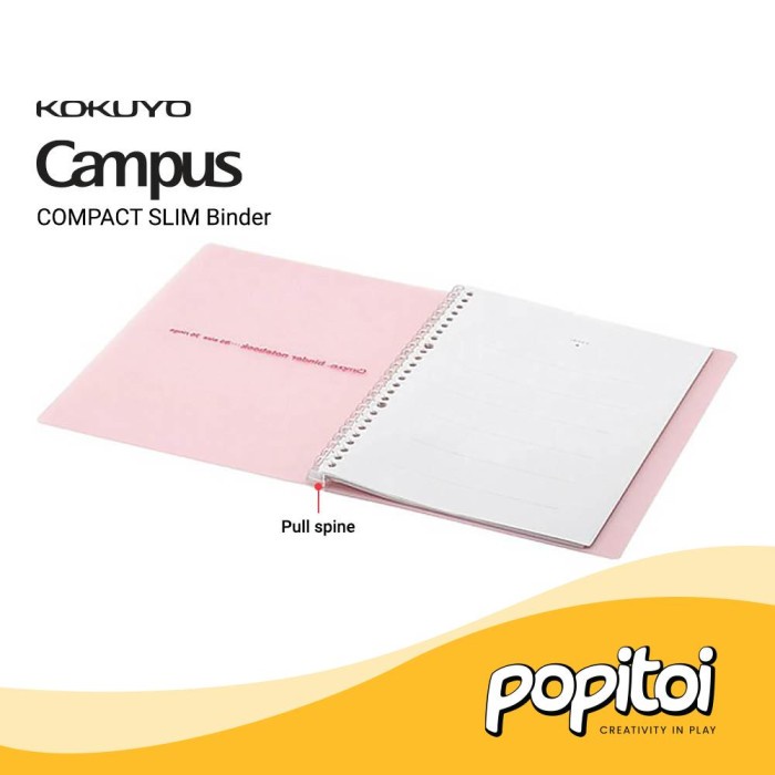 

KOKUYO CAMPUS COMPACT SLIM B5 LOOSE LEAF RING BINDER NOTEBOOK