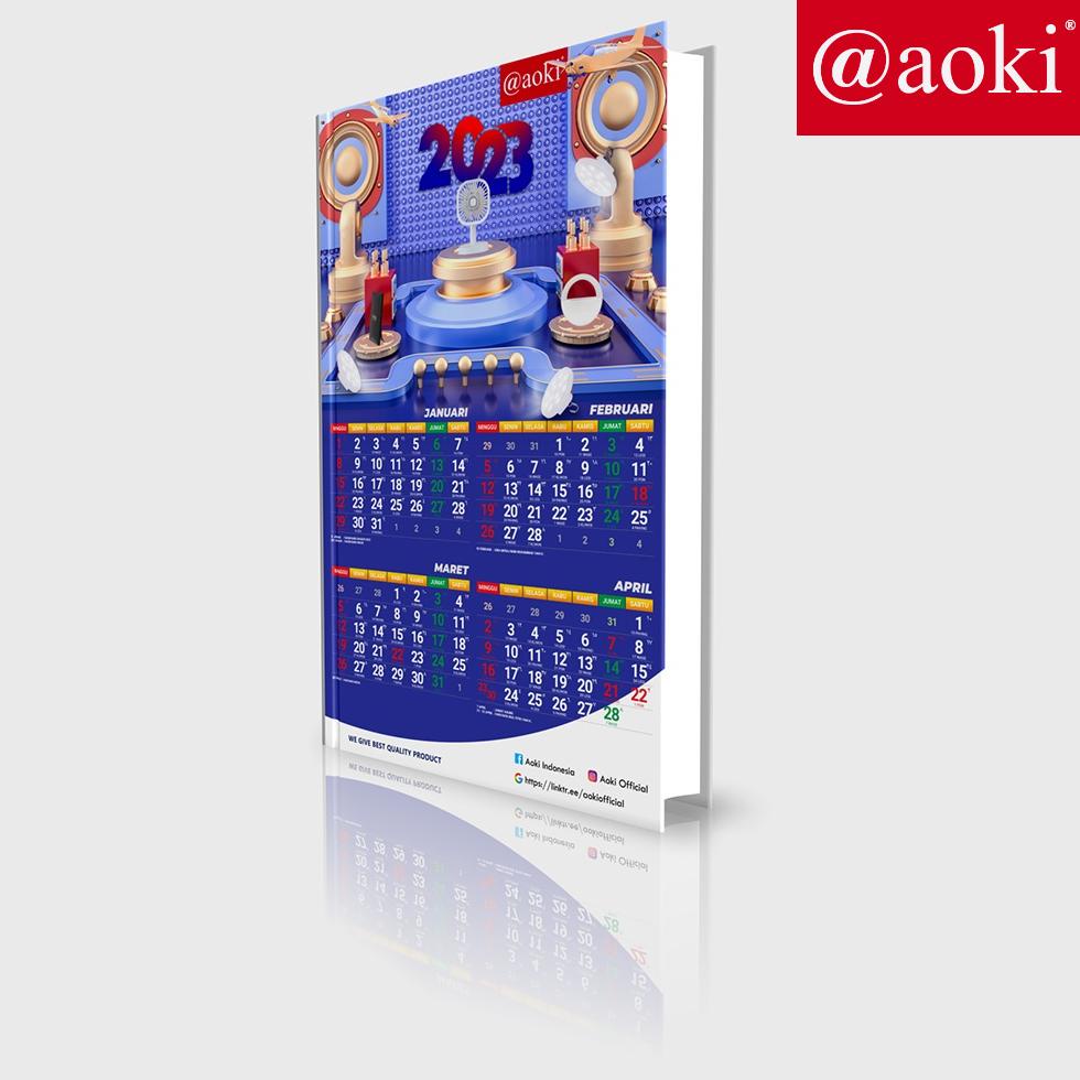 

(HADIAH)AOKI KALENDER GANTUNG DINDING TAHUN 2023 TERLARISS...,,,,,