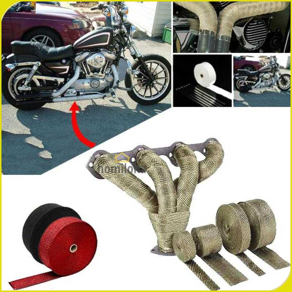 GEONYIEEK Exhaust Wrap Lakban Peredam Panas Knalpot 10m - MP-001