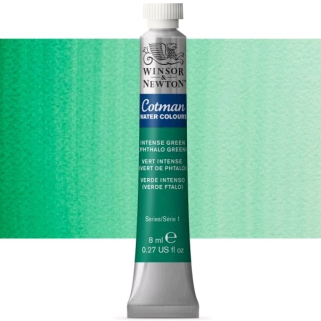 

COTMAN WATERCOLOUR 8 ML INTENSE GREEN ( PHTHALO GREEN ) WINSOR & NEWTON