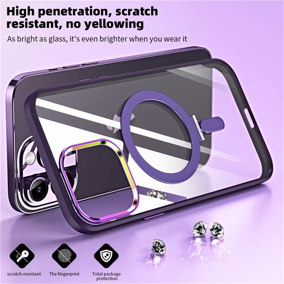 RING Magnetic MAGSAFE Stand Holder 2in1 Fuze Iphone 14 PRO MAX 14 PLUS Case Cover Casing