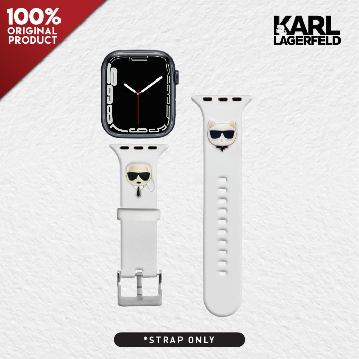 APPLE WATCH STRAP 38 / 40 / 42 / 44 / 45MM KARL LAGERFELD KC SILICONE