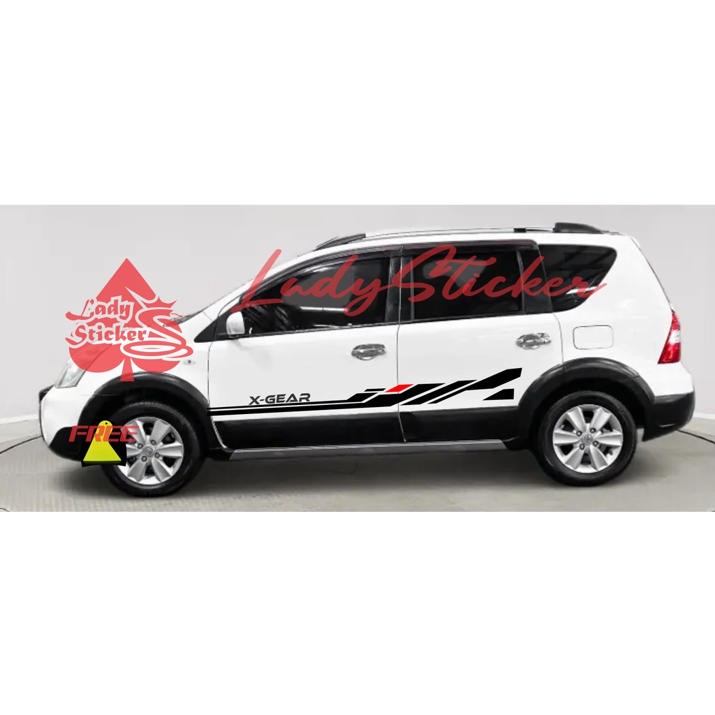sticker terbaru mobil x-gear cutting sticker mobil nissan x-gear