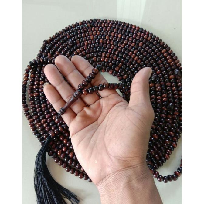 Tasbih kayu stigi 1000 butir tasbih kayu stigi