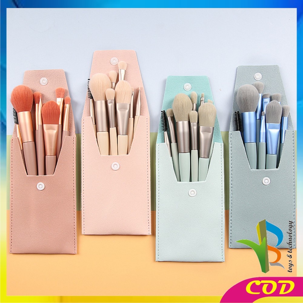 RB-K93 K94 Kuas Make Up Set 8pcs Set Mini Travel Brush Make Up Set Cosmetic / Set Kuas Make Up / Beauty Tools