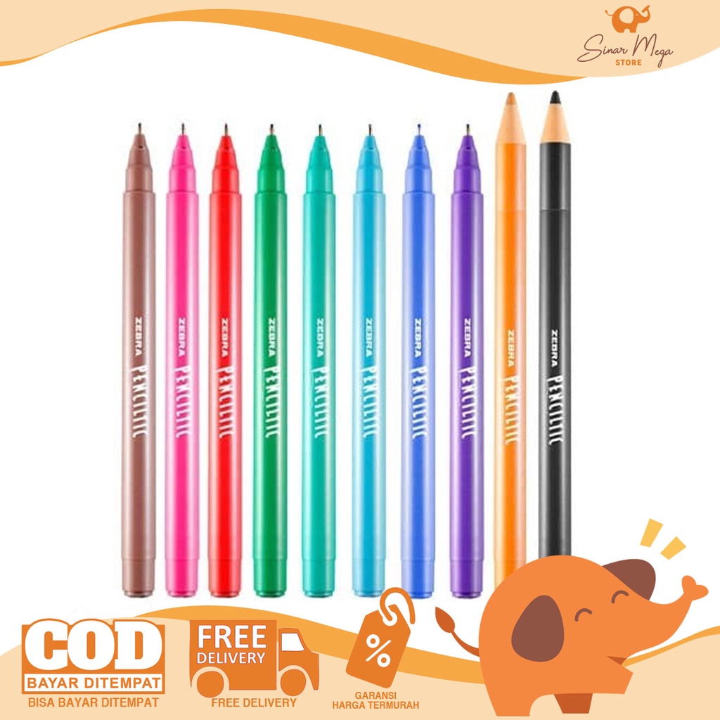 

Zebra Penciltic Pulpen Spidol Color Warna 0,4